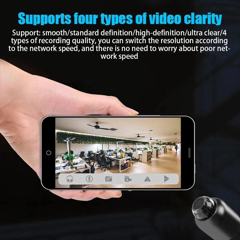 1080P Mini WiFi Camera with HD Night Vision, Home X5 Remote Monitoring for Kids, Pets, and Safety - Ideal Gift