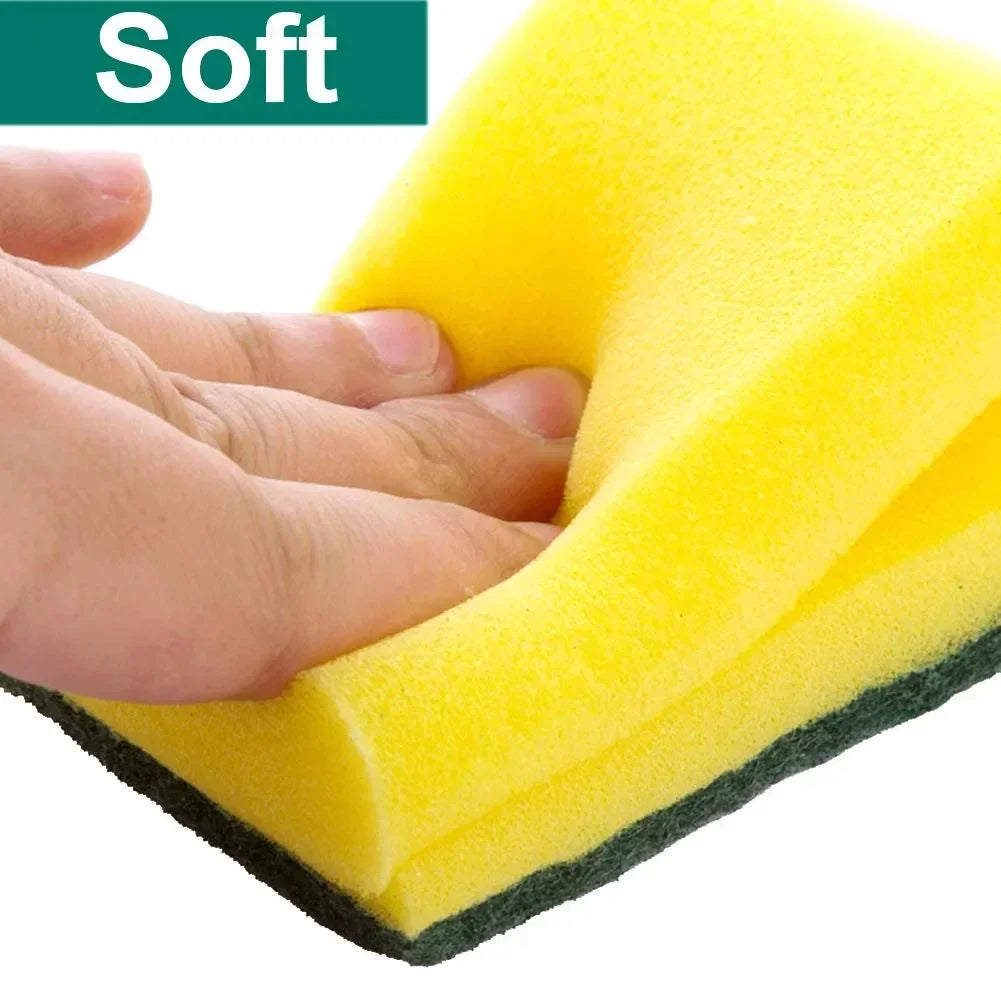 20/30pcs Dishwashing Sponge Kitchen Nano Emery Magic Clean Rub Pot Rust Focal Stains Sponge Removing Kit Cleaning Brush Sponges