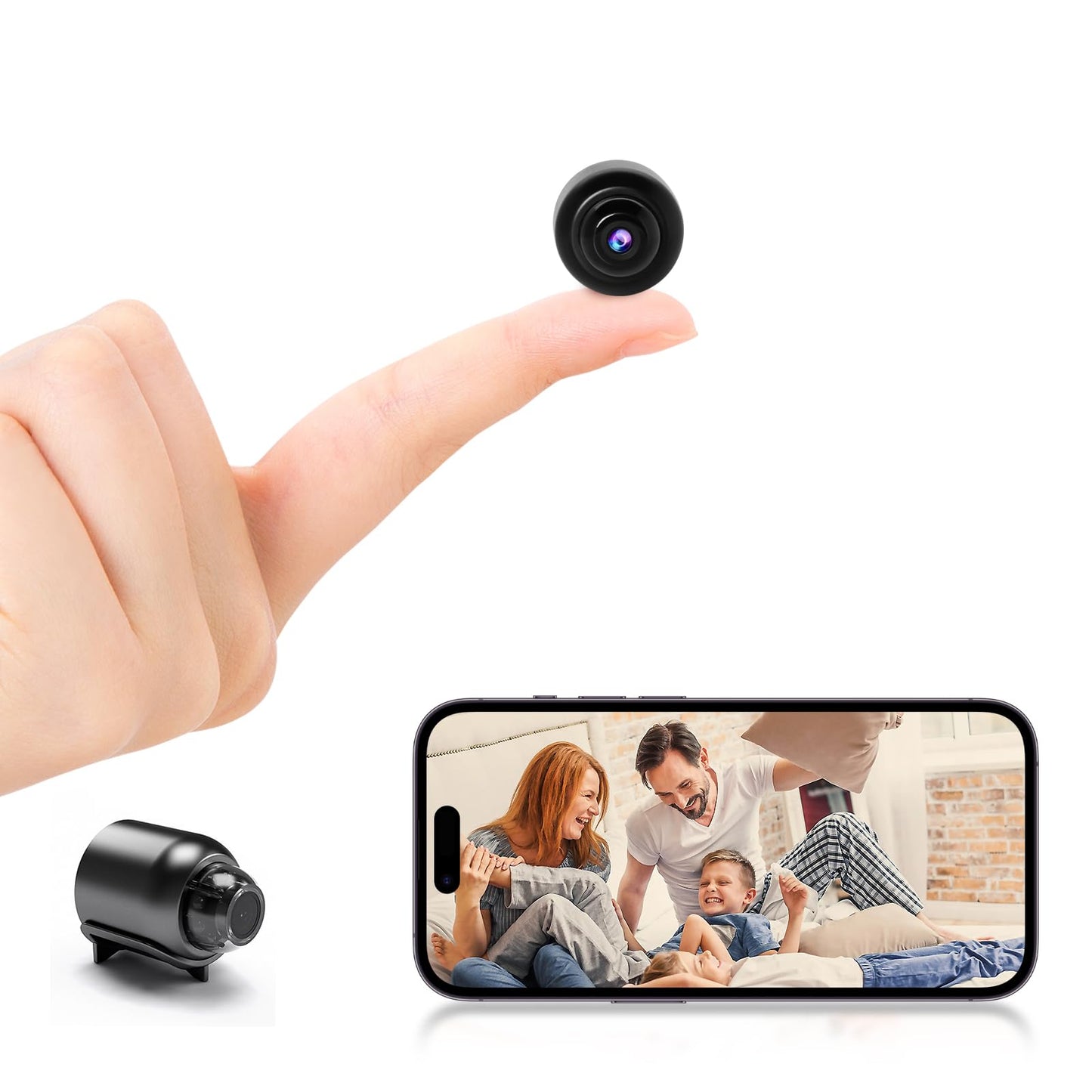 1080P Mini WiFi Camera with HD Night Vision, Home X5 Remote Monitoring for Kids, Pets, and Safety - Ideal Gift