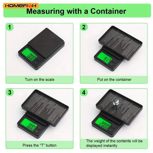 Digital Pocket Scale Weigh Gram Scale Accuracy 500g/0.01g Mini Jewelry Scale