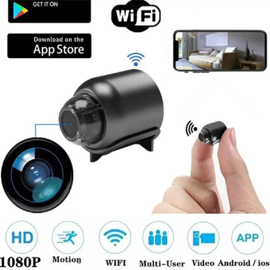1080P Mini WiFi Camera with HD Night Vision, Home X5 Remote Monitoring for Kids, Pets, and Safety - Ideal Gift